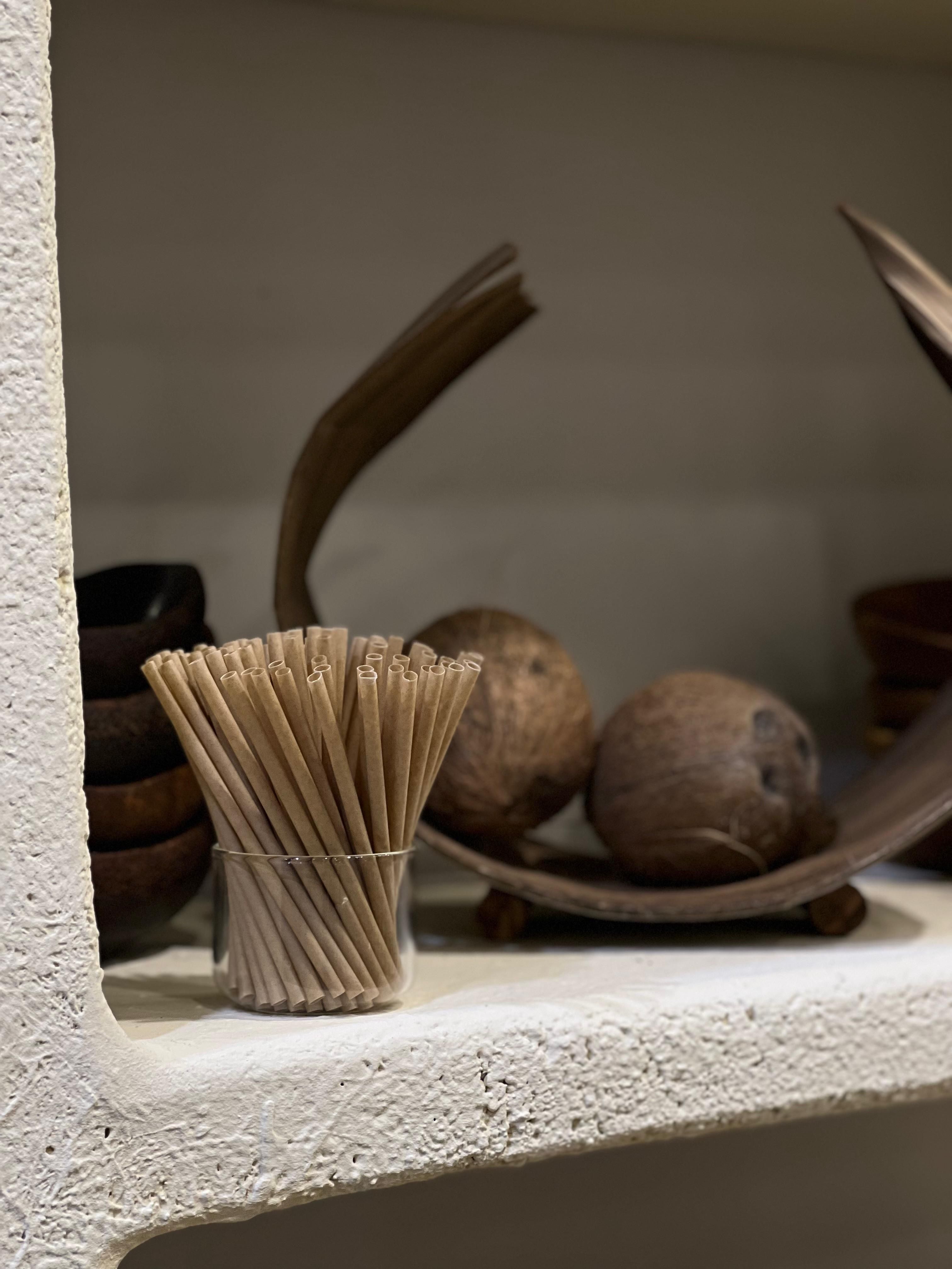 Pot de pailles en fibre naturelle